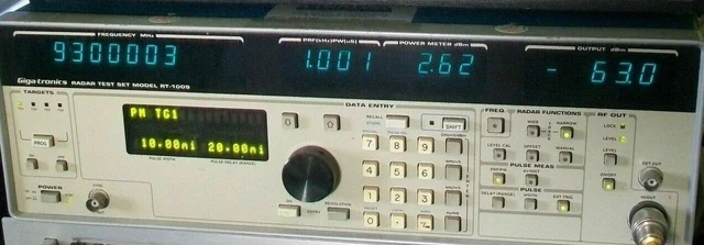 GIGATRONICS RT-1009 X band microwave radar test set 8.5 to 9.6 ghz RT1009