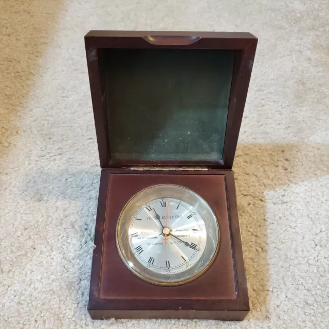 Vintage Victor Kullberg London Indian And Colonial Government Ship Clock Replica