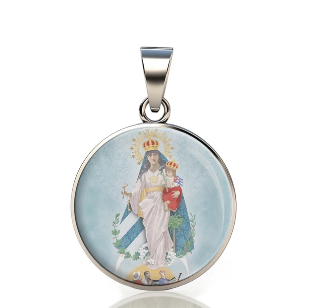 Viatheo Authentique Médaille Miraculeuse de la Vierge Marie Dorée - Bijou Religieux Catholique