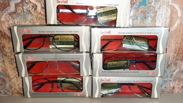 Vintage Baruffaldi eyeglasses, sunglasses goggles frames lot of 7 new old stock