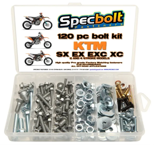 Bolt Kit fits KTM SX SX-F EXC EXC-F XC XC-F XC-W 65 85 125 250 300 350 450 500 S