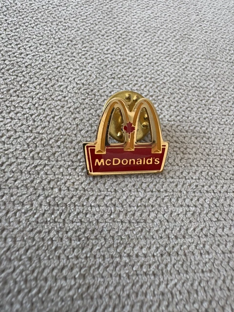 Mcdonalds Gold Tone Employee of the Month I'm Lovin It Golden Arches Lapel/hat Pin Souvenir 1169