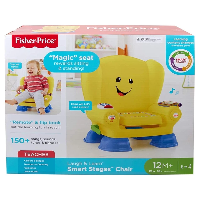 Chaise Interactive Fisher-Price Rires Et Éveil - Jouet D’Éveil Avec Musique Et Lumières 6-36 Mois