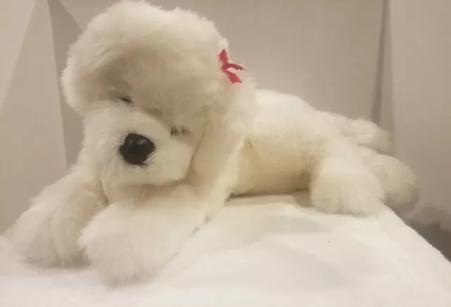 Douglas Cuddle Toy Marcelle Bichon Frise Plush 22" Dog White REALISTIC HTF