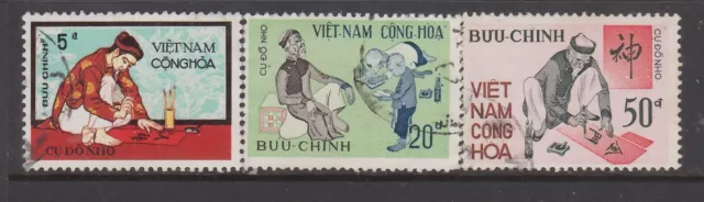 Vietnam (Sth) - Vietnamese Scholars Issue (Set Used) 1972 (CV $7)