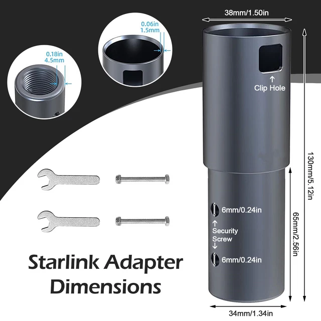 FOR STARLINK V2 Standard Pole Mount Starlink Pipe Mount Adapter