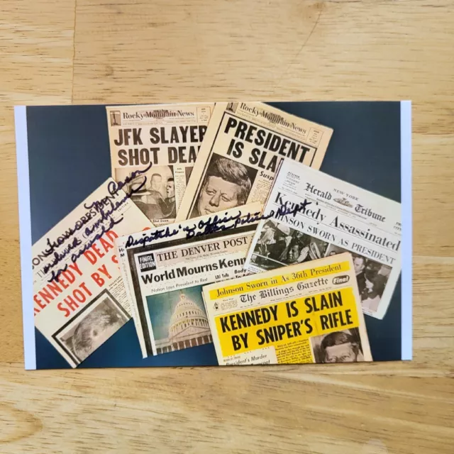 Frances Cason Signed 4x6 Autograph JFK ASSINATION Lee Oswald Original