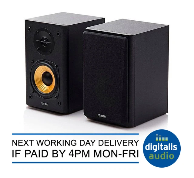 EDIFIER R1000T4 ACTIVE Bookshelf Speakers 2.0 TV MAC PC Monitors Black