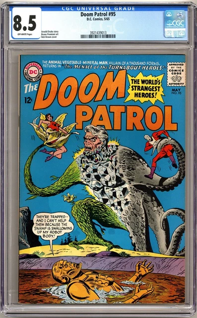 Doom Patrol #95 Cgc 8.5 Off-White Pages Dc 1963