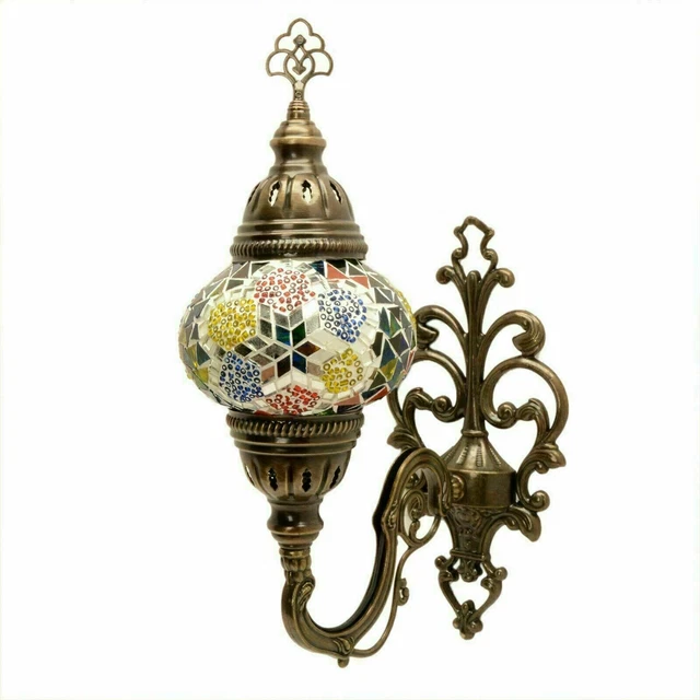 Applique murale en mosaïque turque Style marocain multicolore lampe lumière