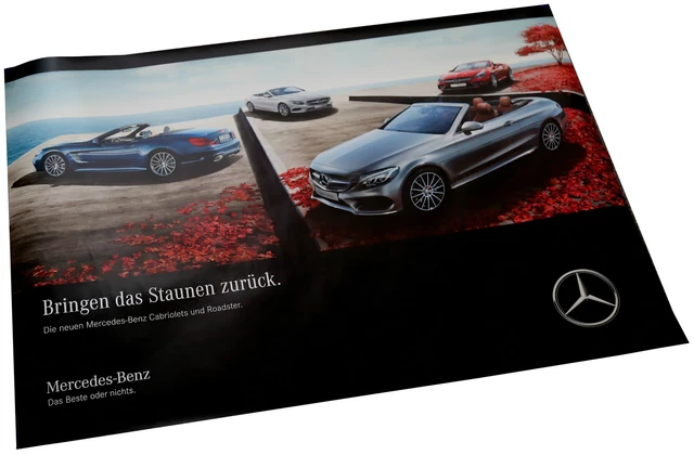 Mercedes Poster Cabriolets Roadster Autoposter Cabriolet Cabrio (Nr. 062)