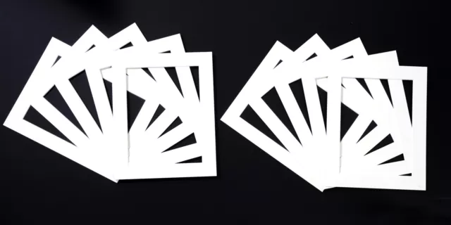 Pack of 10 white, black or cream Photo / Picture Frame Mounts