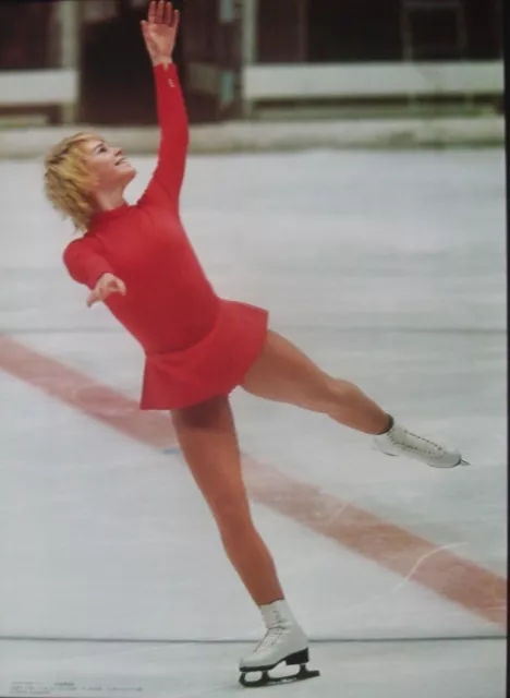 SAPPORO 1972 WINTER OLYMPICS Japanese B3 movie poster JANET LYNN ICE SKATING NM