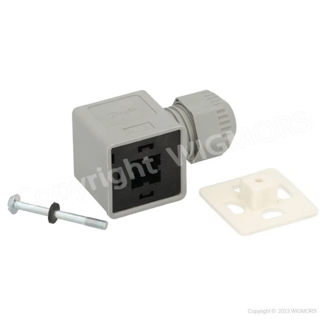 Cable plug for solenoid coil Danfoss 042N1256 Kabelstecker für Spulen (042N0156)