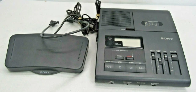 Sony BM-840 Microcassette Transcriber w/ FS-85 Foot Control Unit