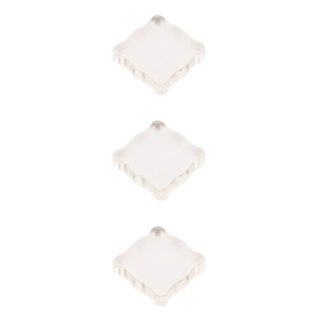 3 Count Acrylic Stamping Block Rubber Stamp Square Handle Stamping