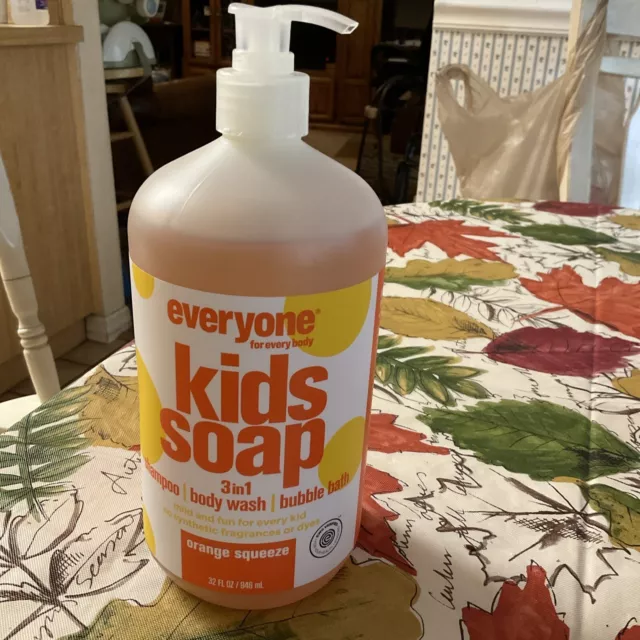 EO Products Everyone for Everybody Kids Soap Orange Squeeze 32 fl.oz
