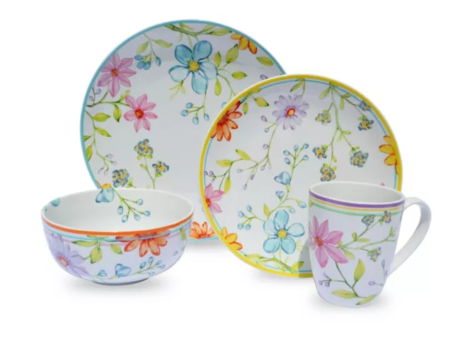 Charlotte 16 Piece Stoneware Dinnerware Set