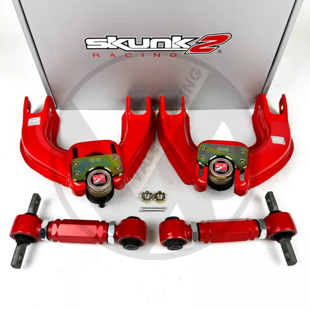 Skunk2 Pro Series FRONT & Rev REAR Camber Kit Combo For 88-91 Honda Civic EF