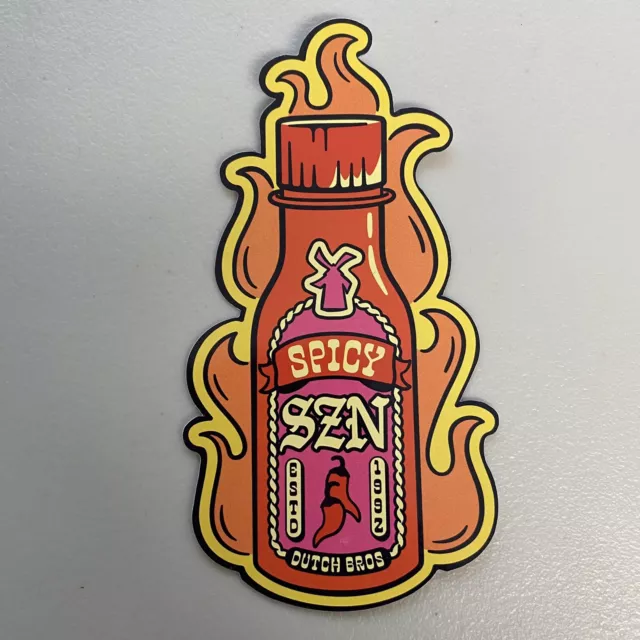 DUTCH BROS STICKER Father’s DAY Dad LAWNMOWER Flames LIMITED Edition