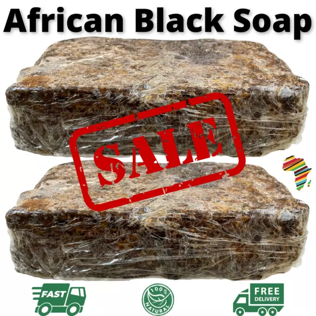 Raw African Black Soap Bulk Wholesale 100% Pure Natural Organic Unrefined Ghana