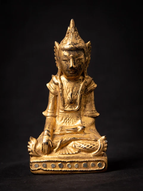 Antique wooden Burmese Shan Buddha from Burma, 19th century