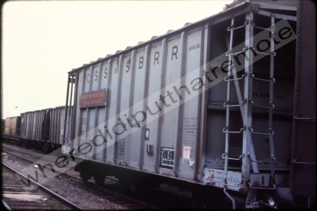 Orig. Slide Chicago South Shore & South Bend CSS Covered Hopper Proviso IL 10-85