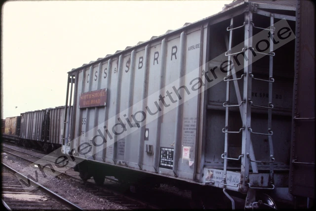 Orig. Slide Chicago South Shore & South Bend CSS Covered Hopper Proviso IL 10-85
