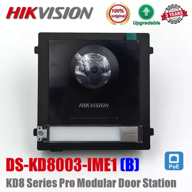 Hikvision DS-KD8003-IME1(B) 2MP Video Intercom POE Modular Door Station Doorbell