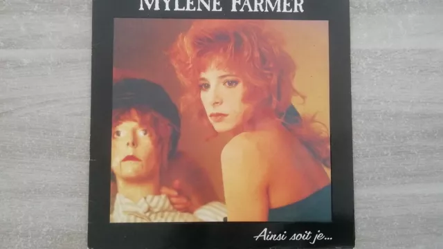 Disque vinyle LP 33t 12" MYLENE FARMER «Ainsi Soit-Je» FRANCE 1988