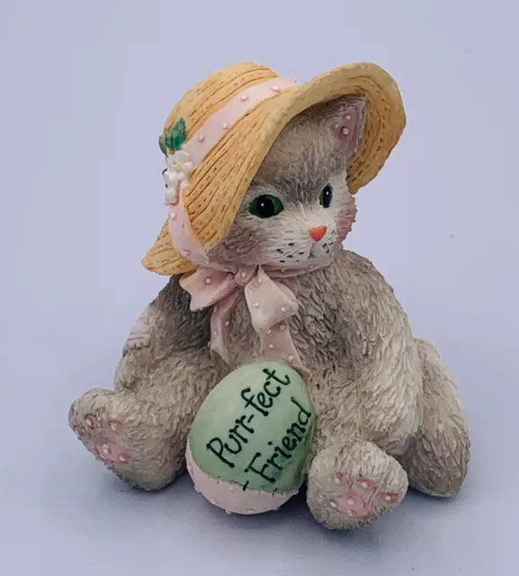 Enesco Calico Kittens Cat Figurine 102687 Purr-fect Friend 1994 P. Hillman