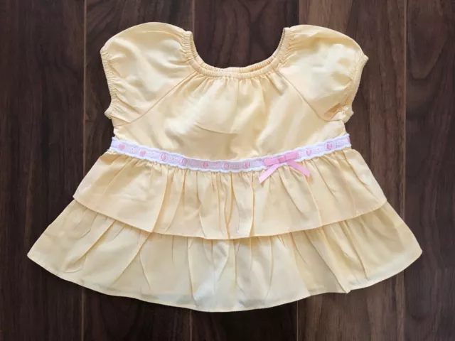 Gymboree Garden Bloom Top 3 3T Yellow Daffodil Tiered Ruffle Shirt Girls Easter