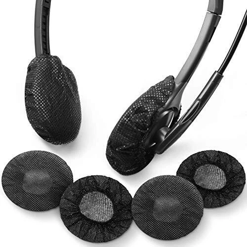 100 Pieces Headphone Ear Covers Disposable Earphone Overs Sanitary