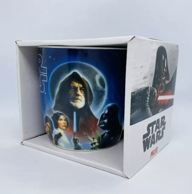 Star Wars Mug Disney Cup Coffee Tea Ceramic Blue Boxed Gift