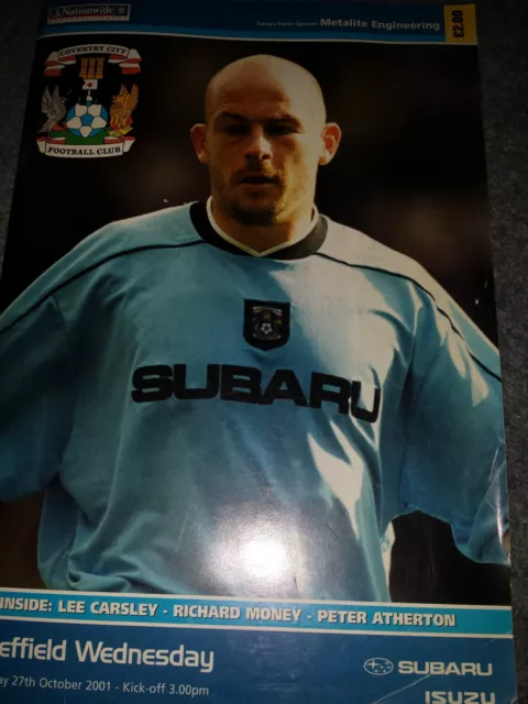 Coventry City v Sheffield Wednesday, 2001-02