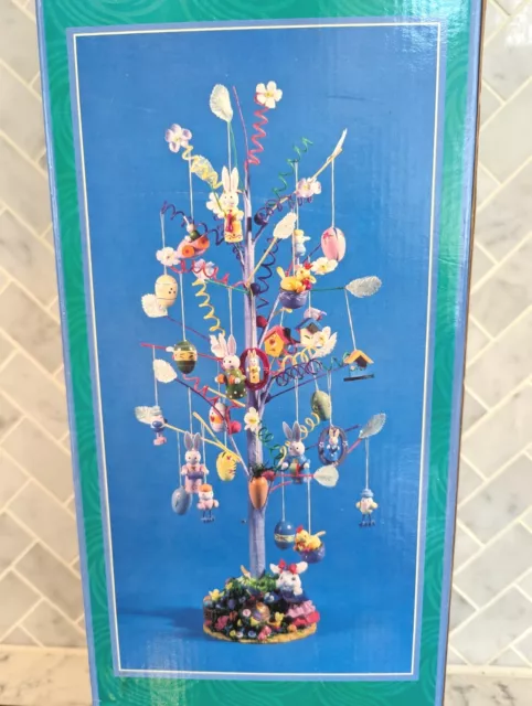 Easter Tree With 45+ Ornaments Easter Eggs Bunnies Spring Bunny Decoration