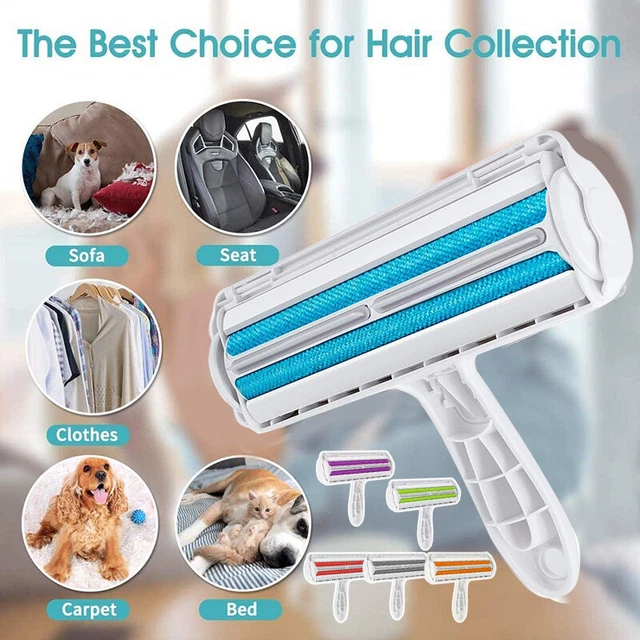 Pet Dog Cat Hair Remover Roller Self Cleaning Hair Remover Fur Removal Roller AU