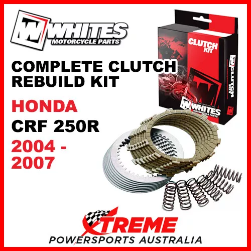 Whites Honda CRF250R CRF 250R 2004-2007 Complete Clutch Rebuild Kit