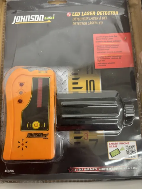 Johnson Level & Tool 40-6705 Rotary Laser Detector W/Clamp (battery’s Included)