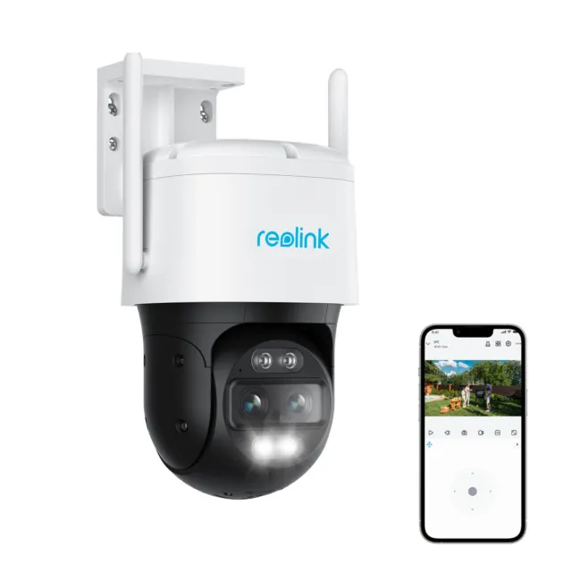 Reolink 4K 8MP PTZ WLAN Überwachungskamera Aussen Dual-Objektiv Auto-Tracking