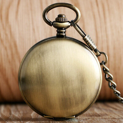 Mens Skeleton Noctilucent Mechanical Pendant Fob Chain Pocket Watch Chain Gifts