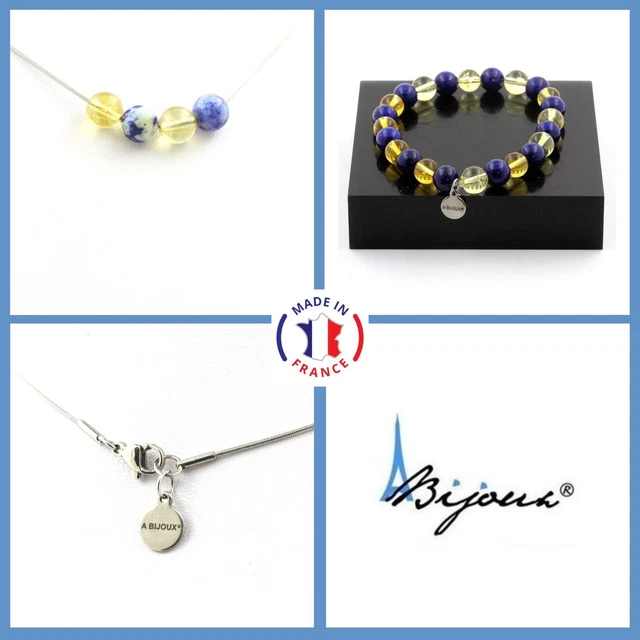 Bracelet Et Bague En Argent 925 Avec Lapis Lazuli - Ancien - Poinçon D'orfèvre