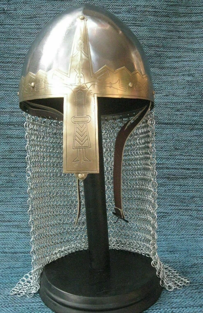 CASQUE VIKING ACIER médiéval vandale chevalier viking armure casque en