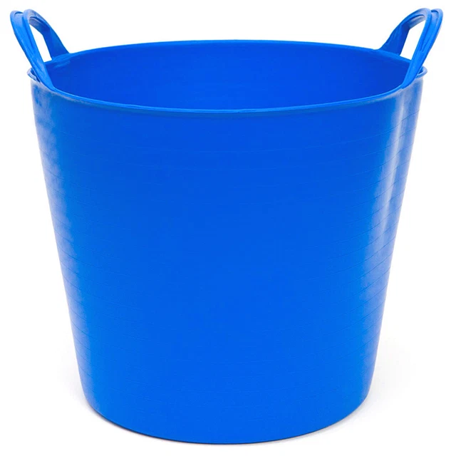 Capazo uso alimentario de plastico 25 Litros Azul