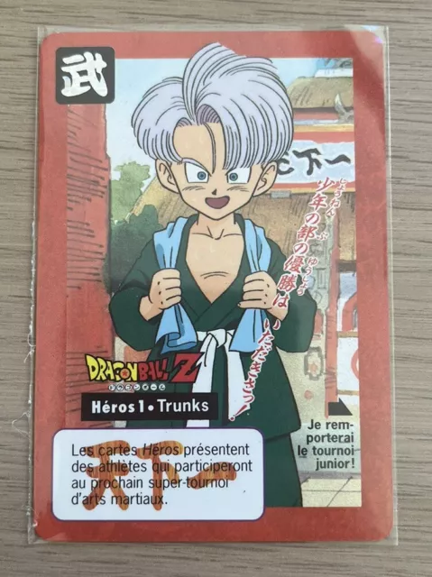 🇫🇷 Dragon Ball Carte Héros 1 Trunks Part 16 Carddass Bandaï 1995 FR