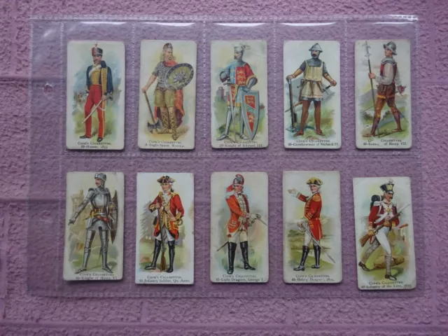 PART SET - COPE - BRITISH WARRIORS x 10 CARDS   FR