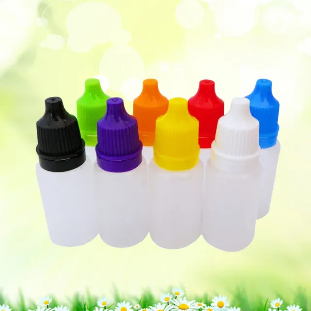 8 Pcs Empty Dropper Bottles Squeezable Liquid Bottles Eye Liquid Container