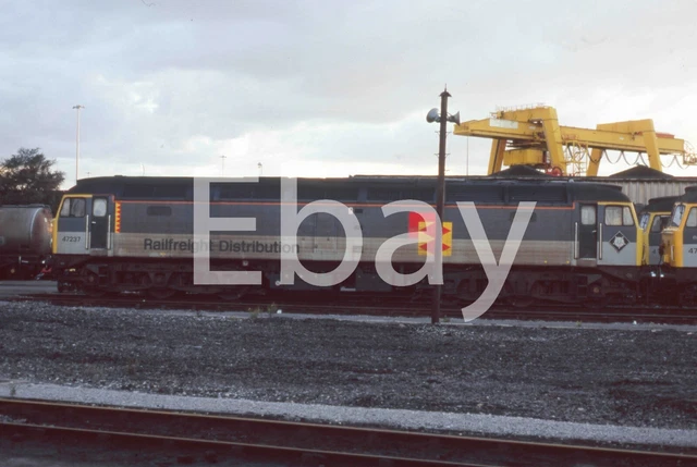 35MM RAILWAY SLIDE Class 47 47237 Copyright to Buyer EUR 2,95 - PicClick IT
