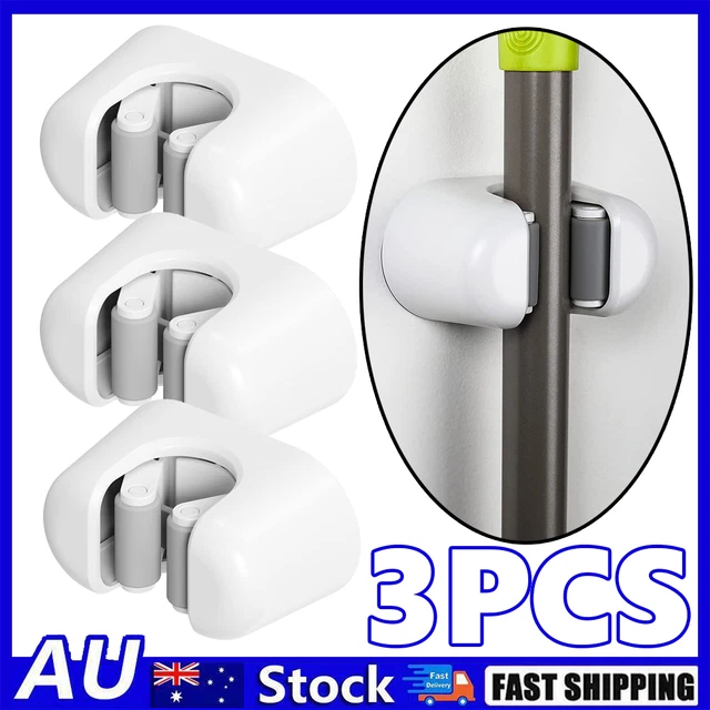 Broom Hanger Mop Holder Wall Mounted Brush Storage Rack Organizer Kitchen Tool