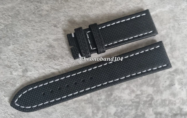 GENUINE OEM BREITLING 22 20mm Anthracite Canvas Leather Watch